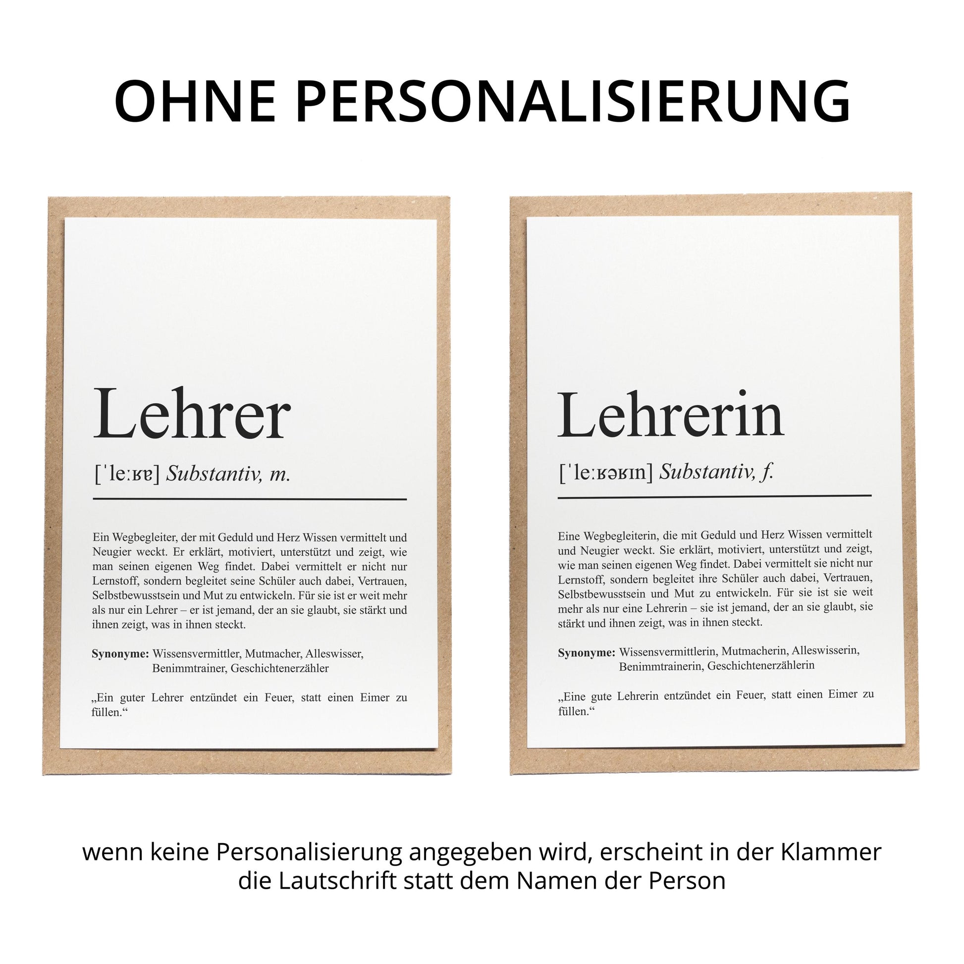 Lehrer Definition Karte personalisierbar mit Namen Beruf Grußkarte Lehrer Geschenk Geburtstag Lehrer Postkarte Definition