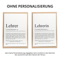 Lehrer Definition Karte personalisierbar mit Namen Beruf Grußkarte Lehrer Geschenk Geburtstag Lehrer Postkarte Definition