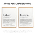 Lehrerin Definition Karte personalisierbar mit Namen Beruf Grußkarte Lehrerin Geschenk Geburtstag Lehrerin Postkarte Definition