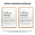 Lieblingskollege Definition A6 Karte personalisierbar mit Namen Beruf Postkarte Kollege Geschenk Geburtstag Kollege Klappkarte Definition