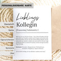 Lieblingskollegin Definition Karte personalisierbar mit Namen Beruf Postkarte Kollegin Geschenk Geburtstag Kollegin Postkarte Definition