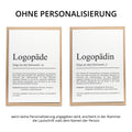 Logopäde Definition Karte personalisierbar mit Namen Beruf Grußkarte Logopäde Geschenk Geburtstag Logopäde Postkarte Definition
