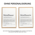 Metallbauer Definition Karte personalisierbar mit Namen Beruf Grußkarte Metallbauer Geschenk Geburtstag Metallbauer Postkarte Definition