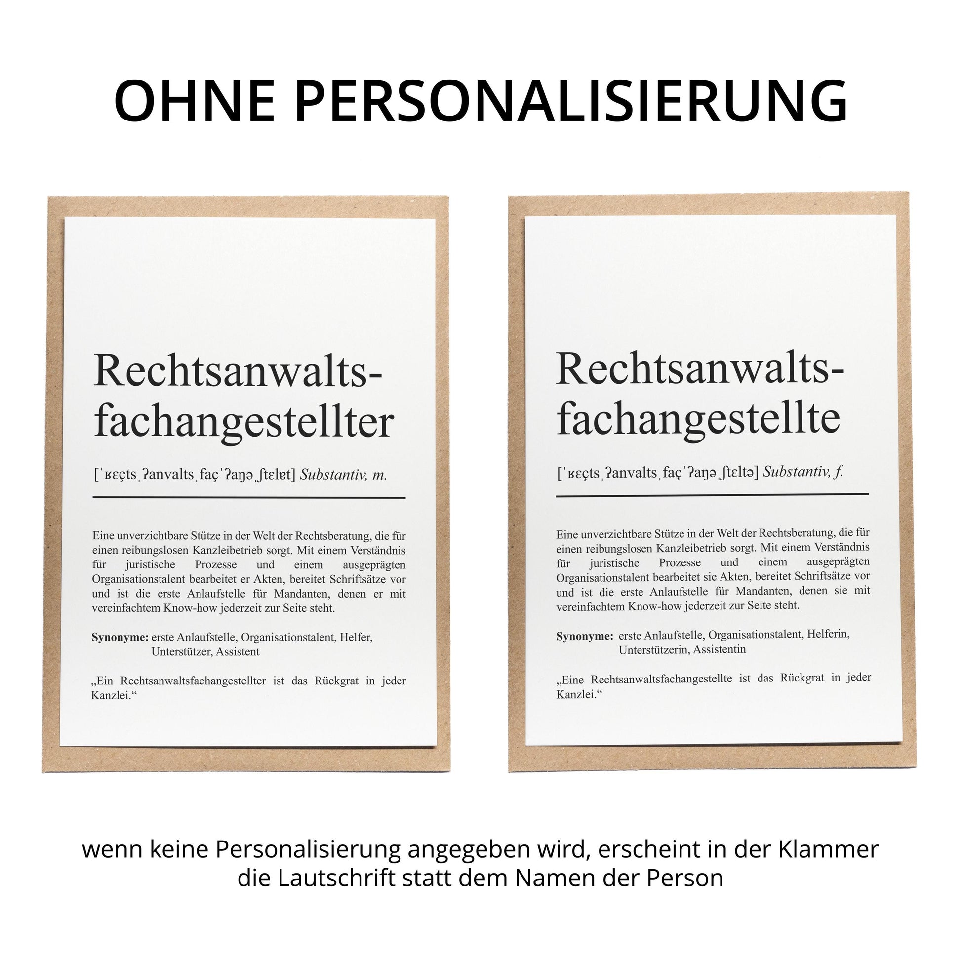 Rechtsanwaltsfachangestellter Definition Karte personalisierbar mit Namen Beruf Grußkarte Zimmerer Geschenk Rechtsanwaltsfachangestellter