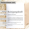 Reinigungskraft Definition A6 Karte personalisierbar Namen Beruf Grußkarte Reinigungskraft Geschenk Geburtstag Reinigungskraft Klappkarte