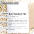 Reinigungskraft Definition A6 Karte personalisierbar Namen Beruf Grußkarte Reinigungskraft Geschenk Geburtstag Reinigungskraft Klappkarte
