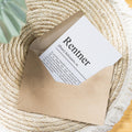 Rentner Definition Karte personalisierbar mit Namen Beruf Grußkarte Rentner Geschenk Geburtstag Rentner Postkarte Definition