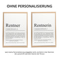Rentnerin Definition Karte personalisierbar mit Namen Beruf Grußkarte Rentnerin Geschenk Geburtstag Rentnerin Postkarte Definition