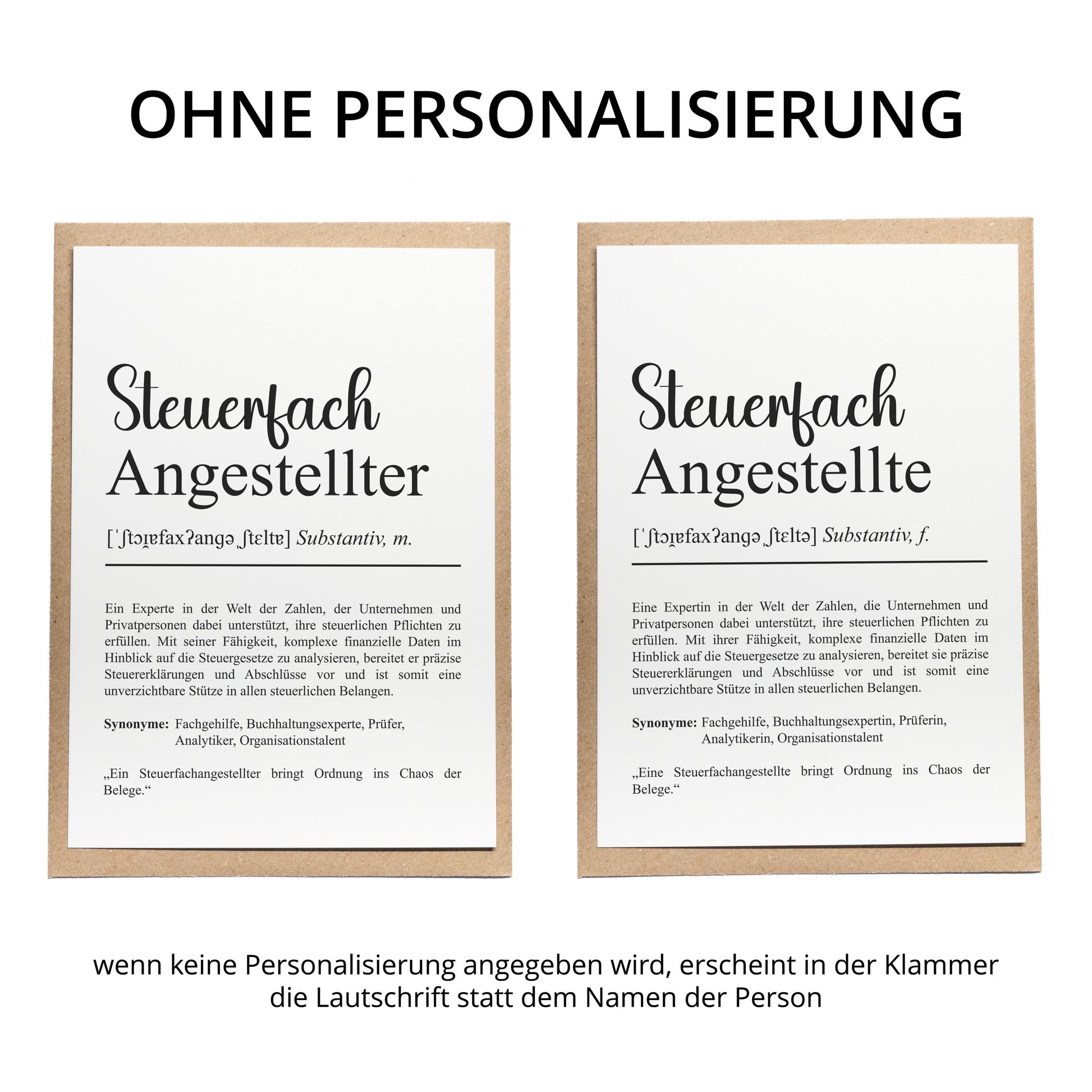 Steuerfachangestellte Definition Karte A6 personalisierbar mit Namen Beruf Postkarte Steuerfachangestellte Geschenk Geburtstag