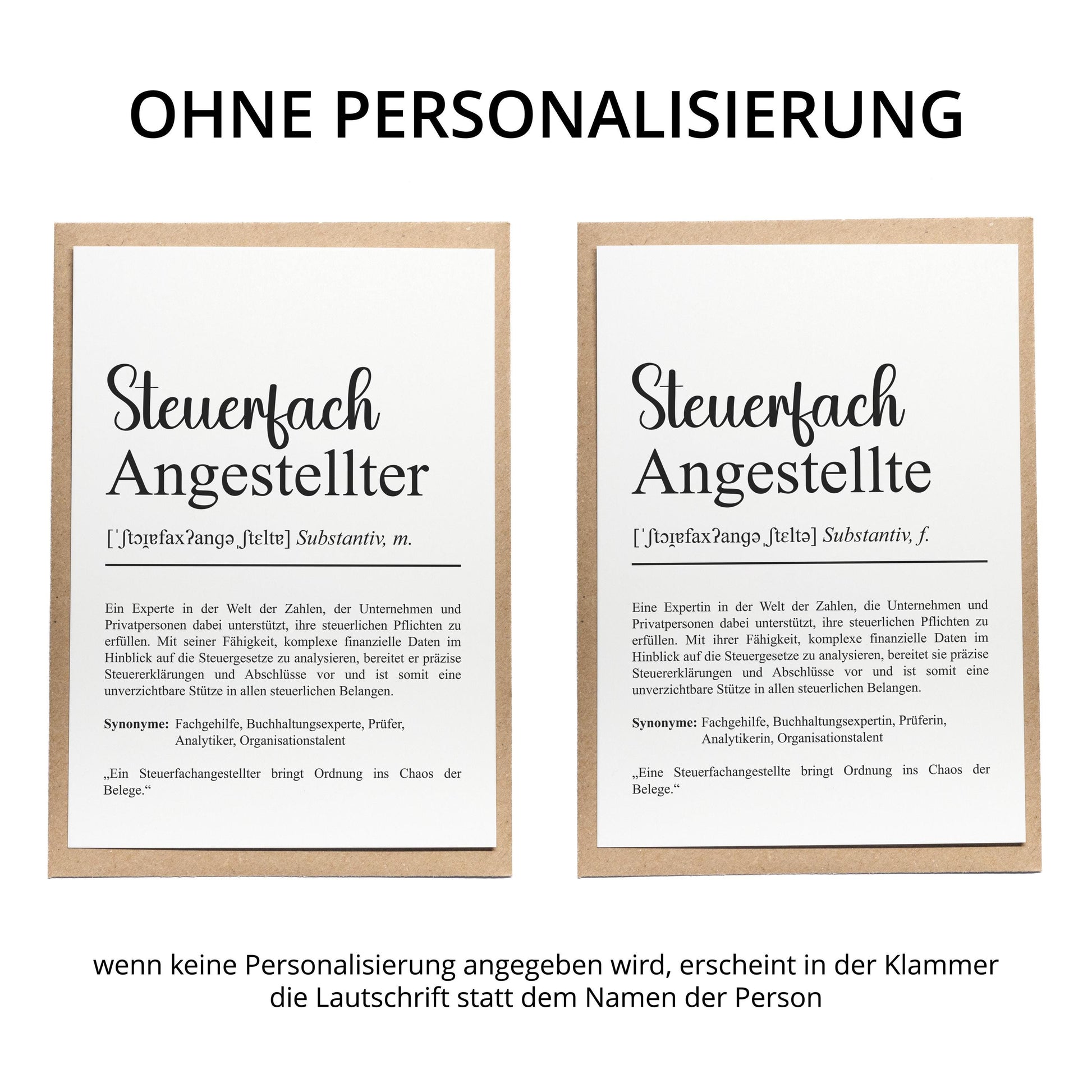 Steuerfachangestellter Definition Karte A6 personalisierbar mit Namen Beruf Postkarte Steuerfachangestellter Geschenk Geburtstag