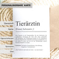 Tierärztin Definition Karte personalisierbar mit Namen Beruf Grußkarte Tierärztin Geschenk Geburtstag Tierärztin Postkarte Definition