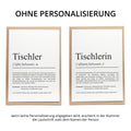 Tischler Definition Karte personalisierbar mit Namen Beruf Grußkarte Tischler Geschenk Geburtstag Tischler Postkarte Definition