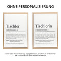Tischlerin Definition Karte personalisierbar mit Namen Beruf Grußkarte Tischlerin Geschenk Geburtstag Tischlerin Postkarte Definition