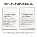 Veranstaltungstechniker Definition Karte personalisierbar mit Namen Beruf Grußkarte Veranstaltungstechniker Geschenk Geburtstag Definition
