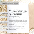 Veranstaltungstechnikerin Definition Karte personalisierbar Namen Beruf Grußkarte Veranstaltungstechnikerin Geschenk Geburtstag Definition