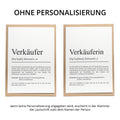 Verkäufer Definition Karte personalisierbar mit Namen Beruf Grußkarte Verkäufer Geschenk Geburtstag Verkäufer Postkarte Definition