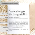 Verwaltungsfachangestellte Definition Karte personalisierbar mit Namen Beruf Postkarte Geschenk Verwaltungsfachangestellte Geburtstag
