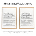 Verwaltungsfachangestellte Definition Karte personalisierbar mit Namen Beruf Postkarte Geschenk Verwaltungsfachangestellte Geburtstag