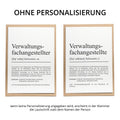 Verwaltungsfachangestellte Definition Karte personalisierbar mit Namen Beruf Postkarte Geschenk Verwaltungsfachangestellte Geburtstag