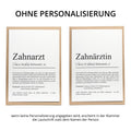 Zahnarzt Definition Karte personalisierbar mit Namen Beruf Grußkarte Zahnarzt Geschenk Geburtstag Zahnarzt Postkarte Definition