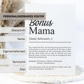 Bonusmama Definition Poster personalisierbar mit Namen Bonusmama Poster Geschenk Geburtstag Bonusmama Poster Definition Adoption Mutter