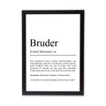 Bruder Definition Poster personalisierbar mit Namen Bruder Poster Geschenk Einzug Geburtstag Geschenk Bruder Poster Familienmitglied