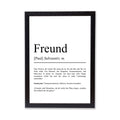 Freund Definition Poster personalisierbar mit Namen Bester Freund Poster Geschenk Einzug Geburtstag Geschenk Freund Poster Jahrestag