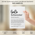 Große Schwester Definition Poster personalisierbar mit Namen Schwester Poster Geschenk Einzug Geburtstag Geschenk Schwester Geschwister Liebe