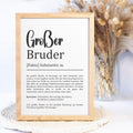Große Schwester Definition Poster personalisierbar mit Namen Schwester Poster Geschenk Einzug Geburtstag Geschenk Schwester Geschwister Liebe