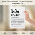 Großer Bruder Definition Poster personalisierbar mit Namen Bruder Poster Geschenk Einzug Geburtstag Geschenk Bruder Geschwister Liebe
