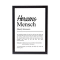 Herzensmensch Definition Poster personalisierbar mit Namen Lieblingsmensch Poster Geschenk Geburtstag Lieblingsmensch Poster Definition