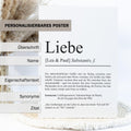 Liebe Definition Poster personalisierbar mit Namen Liebesposter Geschenk Partner Poster Definition Hochzeit Poster Heirat