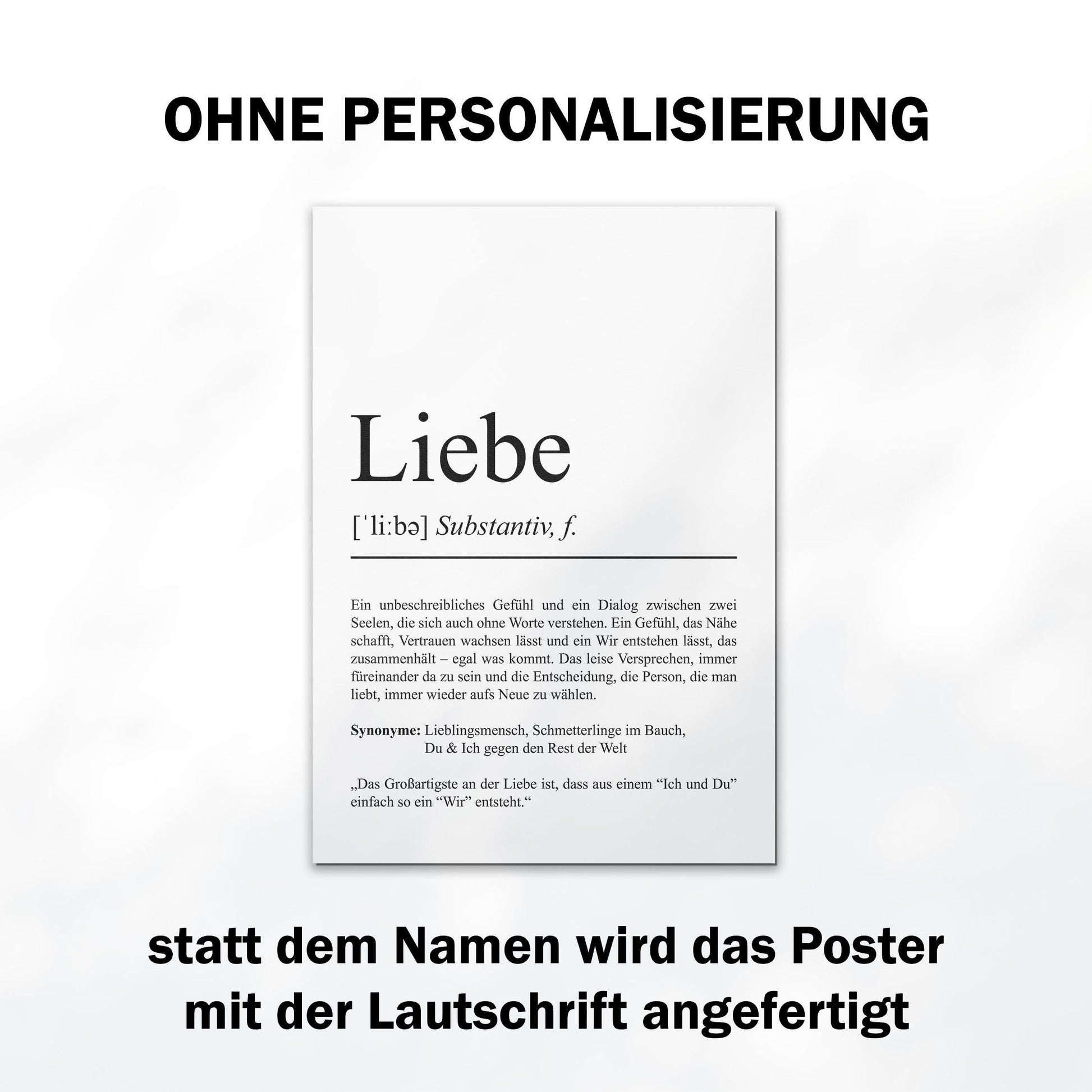 Liebe Definition Poster personalisierbar mit Namen Liebesposter Geschenk Partner Poster Definition Hochzeit Poster Heirat