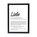 Liebe Definition Poster personalisierbar mit Namen Liebesposter Geschenk Partner Poster Definition Hochzeit Poster Heirat
