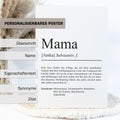 Mama Definition Poster personalisierbar mit Namen Poster Geschenk Mama Einzug Geschenk Mama personalisierbar Poster ungerahmt