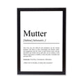Mutter Definition Poster personalisierbar mit Namen Mutter Poster Geschenk Einzug Geburtstag Geschenk Mutter Poster Geburt Geschenk Mutter