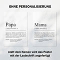 Papa Definition Poster personalisierbar mit Namen Vater Poster Geschenk Einzug Geburtstag Geschenk Vater Poster Geburt Geschenk Vater