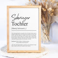 Schwiegersohn Definition Poster personalisierbar mit Namen Schwiegersohn Poster Geschenk Hochzeit Schwiegersohn Geburtstag Geschenk