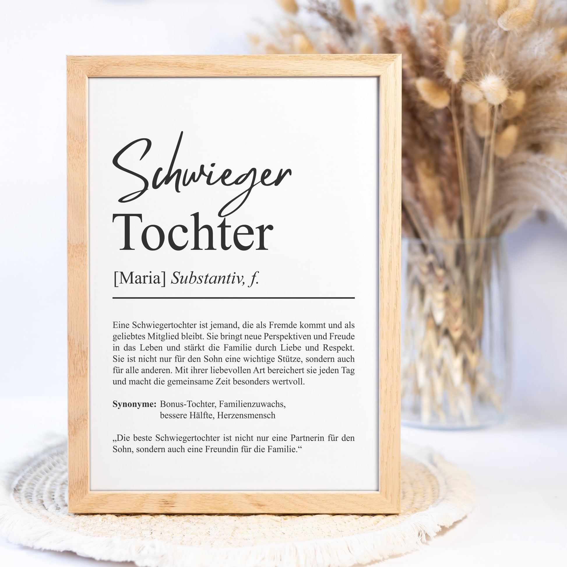 Schwiegersohn Definition Poster personalisierbar mit Namen Schwiegersohn Poster Geschenk Hochzeit Schwiegersohn Geburtstag Geschenk