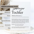 Schwiegertochter Definition Poster personalisierbar mit Namen Schwiegertochter Poster Geschenk Hochzeit Schwiegertochter Geburtstag Geschenk