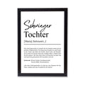 Schwiegertochter Definition Poster personalisierbar mit Namen Schwiegertochter Poster Geschenk Hochzeit Schwiegertochter Geburtstag Geschenk