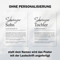 Schwiegertochter Definition Poster personalisierbar mit Namen Schwiegertochter Poster Geschenk Hochzeit Schwiegertochter Geburtstag Geschenk