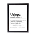 Uropa Definition Poster personalisierbar mit Namen Poster Geschenk Uropa Einzug Geschenk Uropa personalisierbar Poster ungerahmt