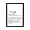 Uropa Definition Poster personalisierbar mit Namen Opa Poster Geschenk Einzug Geburtstag Geschenk Opa Poster Familienmitglied Minimalistisch