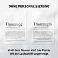 Trauzeugin Definition Poster personalisierbar mit Namen Treuzeugin Poster Geschenk Frage Trauzeugin Poster Definition Hochzeit Poster Heirat