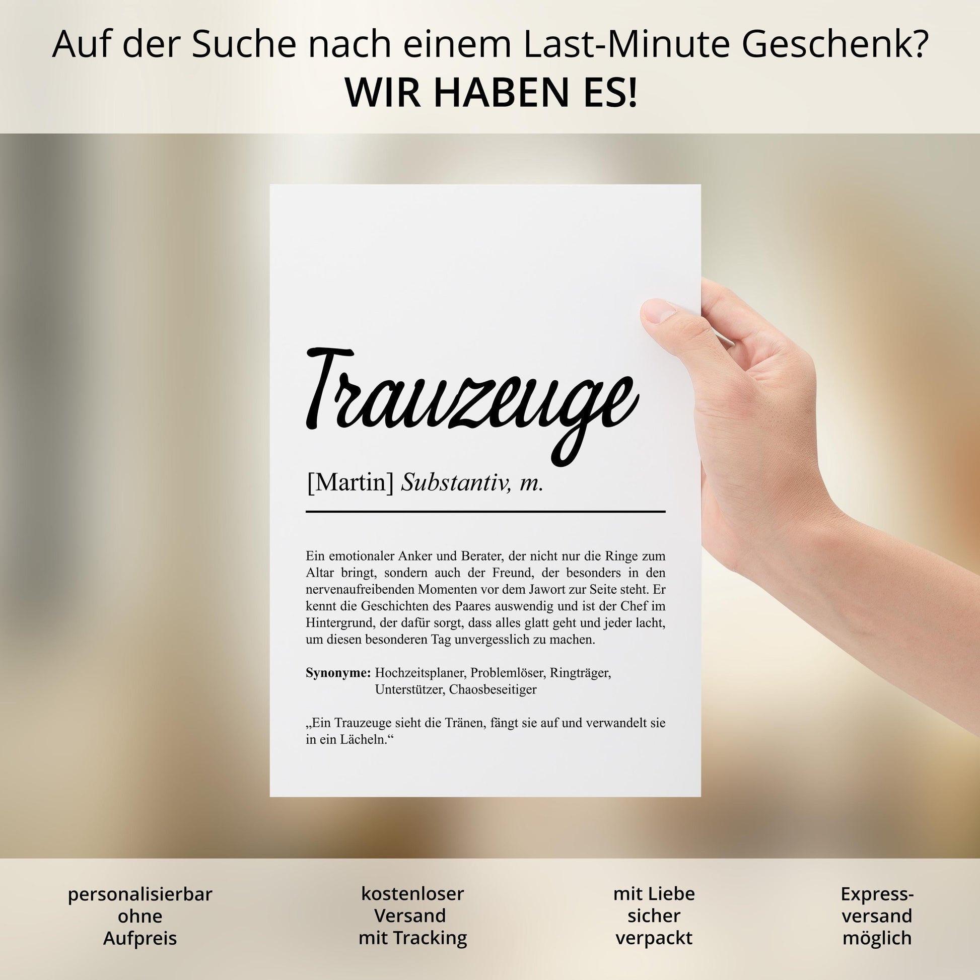 Trauzeuge Definition Poster personalisierbar mit Namen Treuzeuge Poster Geschenk Frage Trauzeuge Poster Definition Hochzeit Poster Heirat