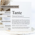 Tante Definition Poster personalisierbar mit Namen Onkel Poster Geschenk Einzug Geburtstag Geschenk Onkel Poster Familienmitglied