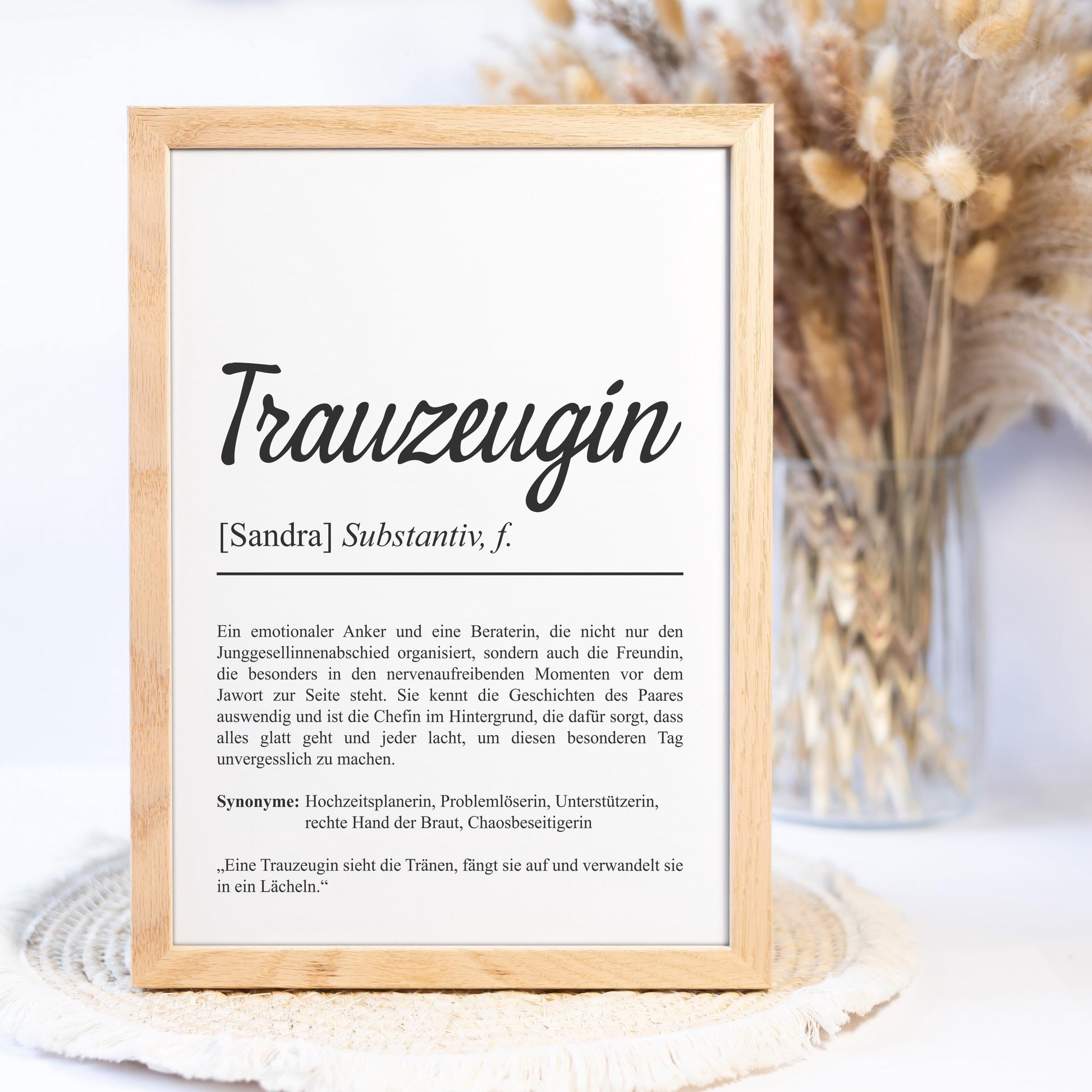 Trauzeuge Definition Poster personalisierbar mit Namen Treuzeuge Poster Geschenk Frage Trauzeuge Poster Definition Hochzeit Poster Heirat