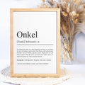 Tante Definition Poster personalisierbar mit Namen Onkel Poster Geschenk Einzug Geburtstag Geschenk Onkel Poster Familienmitglied