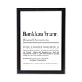 Bankkaufmann Definition Poster personalisierbar mit Namen Beruf Poster Bankkaufmann Geschenk Einzug Geburtstag Geschenk Bankkaufmann Poster